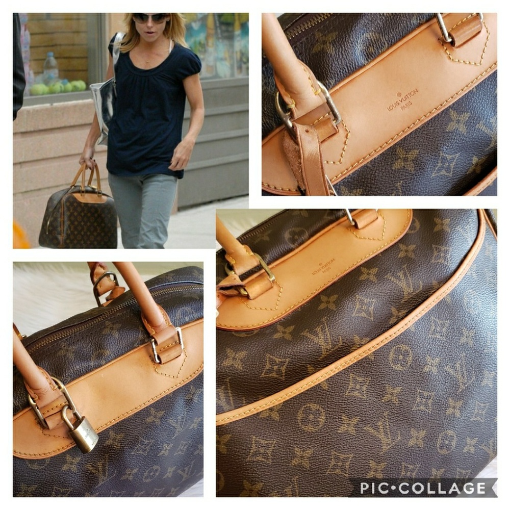 Louis Vuitton Monogram Canvas Satchel with Tan Vachetta Trim - Picture 3 of 6